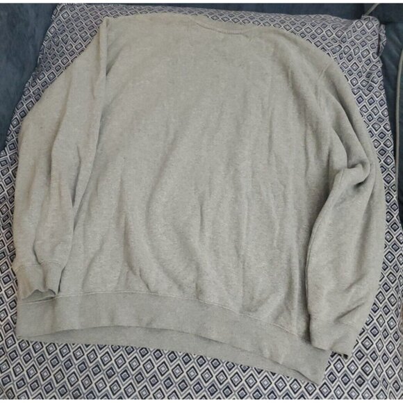 Carhartt Sweater Mens XXL Gray Spellout Big Logo Original Fit Thick Pullover - Picture 5 of 16